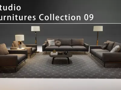 DH STUDIO Furniture Collection 09 Low-poly 3D model