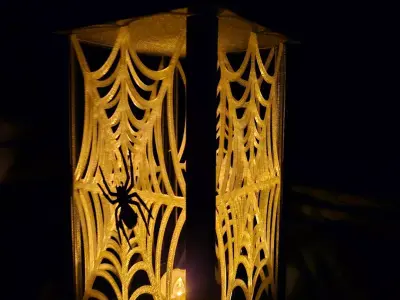 Spiderweb Lantern Insert STL 3D print model