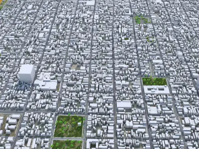 San Miguel de Tucuman Argentina 30km AI Low-poly 3D model