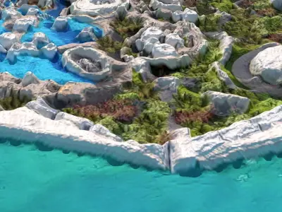 The Heart of Europe Island 3D model