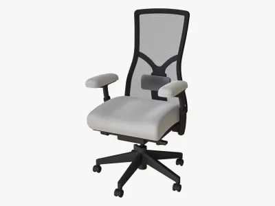 High Back Ergonomic Office Chair 3D model