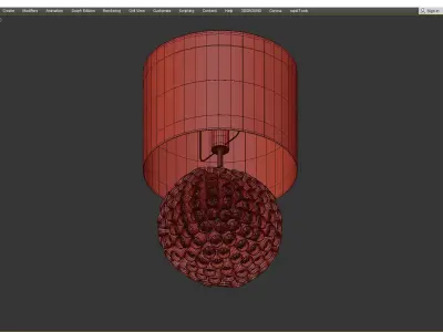  Anenome Small Table Low-poly 3D model