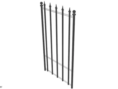 Steel Gate Type 1 3D model