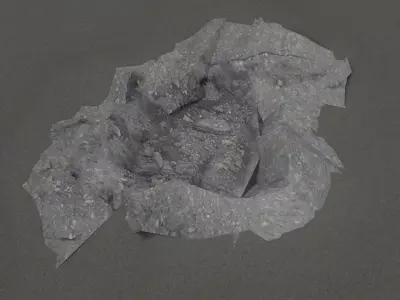 Pothole -design 1 Low-poly 3D model