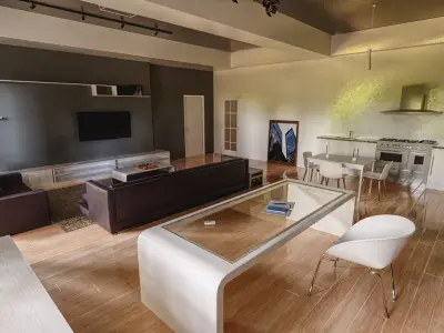 Industrial Bachelor Apartment 3D model