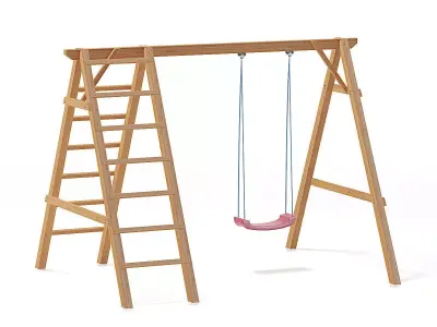 Children Swing with a Ladder 3D Model 3D model