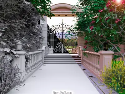 Villa Gate  3D model