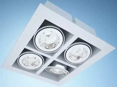 Quad Accent Light 3D model