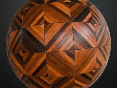 Interlocking Multi-Toned Wood Parquet Texture
