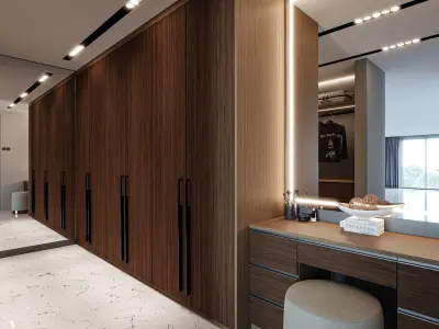 Wardobe Walk in Closet Blender - Fbx - Obj Free low-poly 3D model