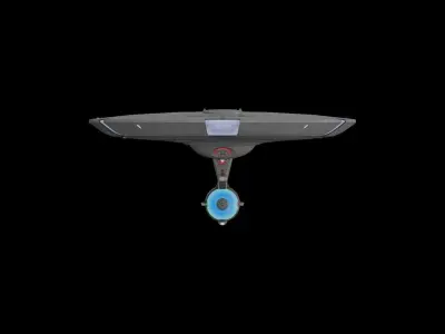 Star Trek USS Archer NCC-627 Starship Low-poly 3D model