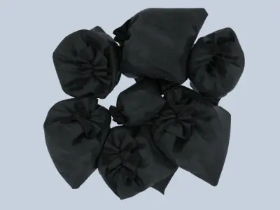 Textured Garbage Bags 2 3D model