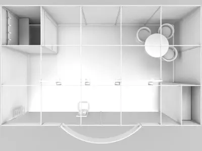 exhibition stand design 3D model