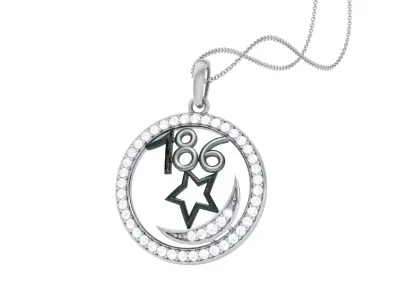 Spiritual 786 Pendant 3D print model