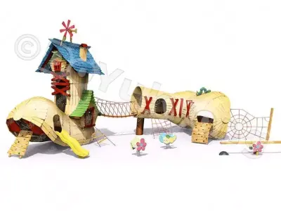 Giant Boots Playground 3D model