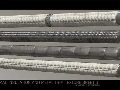 Scifi Thermal and Metal Trim Texture 01 Texture