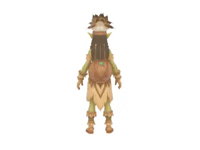 Mystical Tribal Goblin Shaman 3D Model World 3D model
