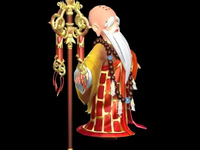 The character of the game - a light master 3D model