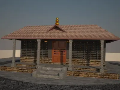 Temple Kerala model 3D model