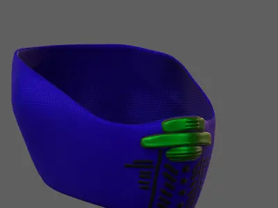 Gas mask helmet 3d model scifi Low-poly  Low-poly 3D model 336