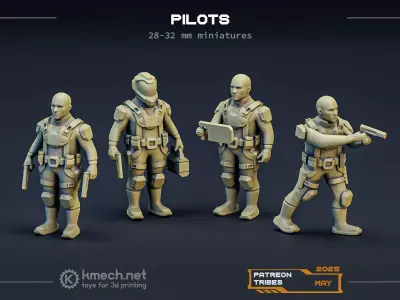 PILOTS sci-fi 3D print model