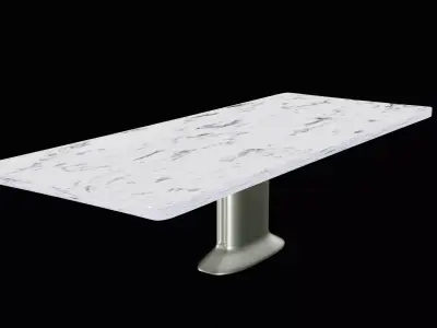 Futuristic Marble Table 3D model