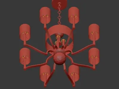 Hudson Valley Waterloo Chandelier 3D model