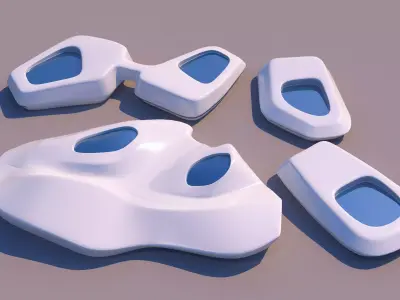 0110 - Organic Building 3D model