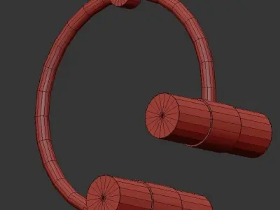 Rae 4 Light Pendant 3D model