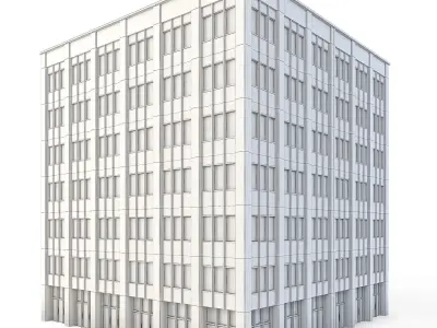 Tenement Building Low-poly 3D model