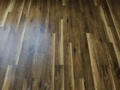 Quartz vinyl tile of Alpine Floor ECO512 Walnut light 3D model