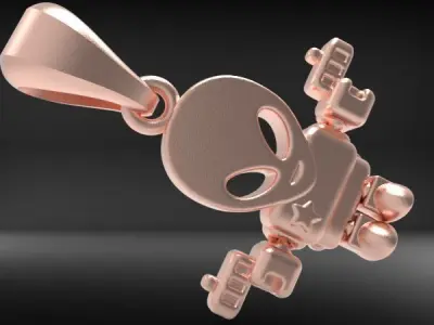 Alien Pendant 3D print model