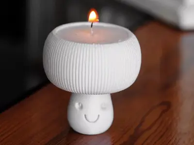 Mushroom Tealight Holder 3D print model