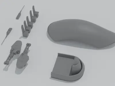 Slave 1 3D-print star wars fighter plane 3D print model