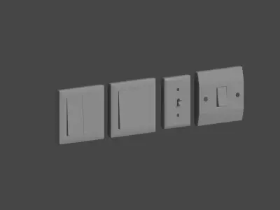 Light Switches Low-poly 3D model