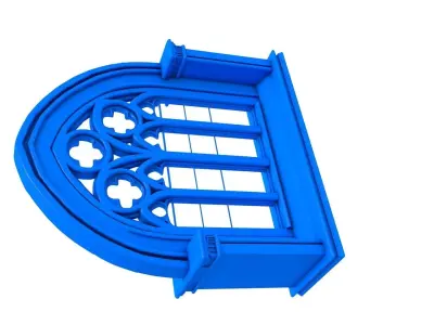 Gothic Arch - arch - arch stl - Gothic Arch Border - Frame - 3D print model
