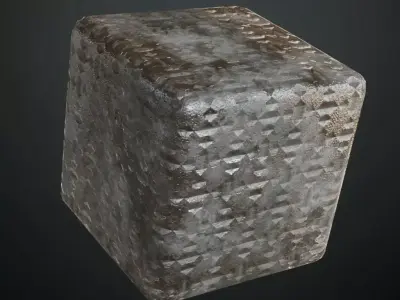 Diamond Metal Plate PBR Seamless Texture get