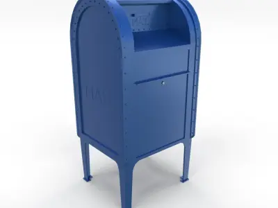 Mailbox PBR mail box Low-poly 3D model