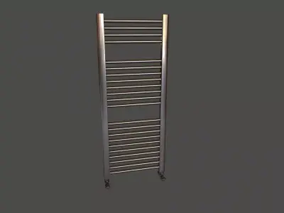 Metal Bathroom Radiator Low-poly 3D model