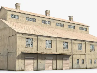 Factory x5 Low-poly 3D model purchase