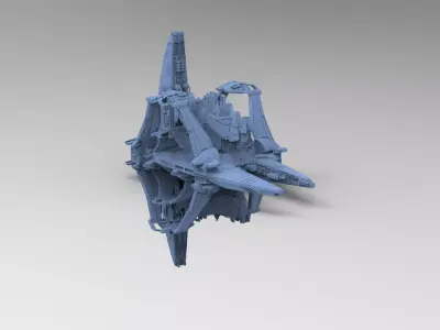 Dark Terra Former ship 1 3D model
