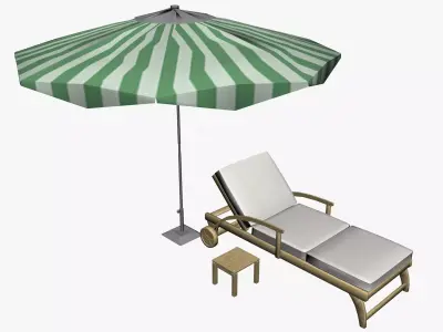 OUTDOOR FURNITURE 39 Low-poly 3D model