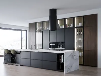 Modern kitchen 12 3D model