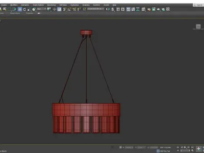 Solaris 500 Pendant by CTO Lighting Low-poly 3D model