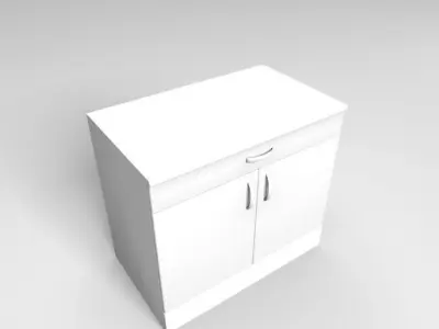 Kitchen cabinet set 3D model