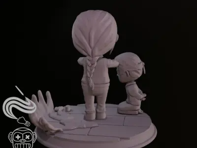 CHAINSAW MAN - MAKIMA - CHIBI  3D print model