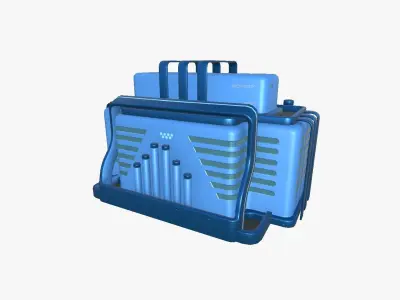 SciFi Bank A03 Bank - Sci Fi Exterior Design Low-poly 3D model