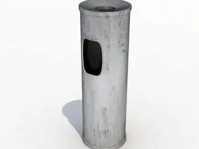 Street trash can - 3 3D model