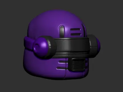 helmet high poly sculpt 3d printable  3D model 108
