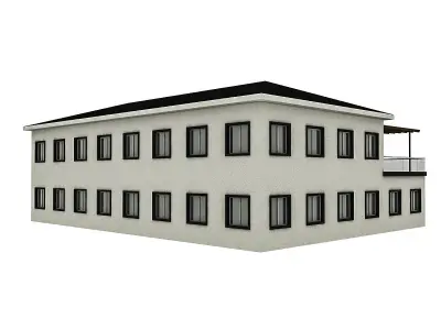 Modern Building 2 Low-poly 3D model